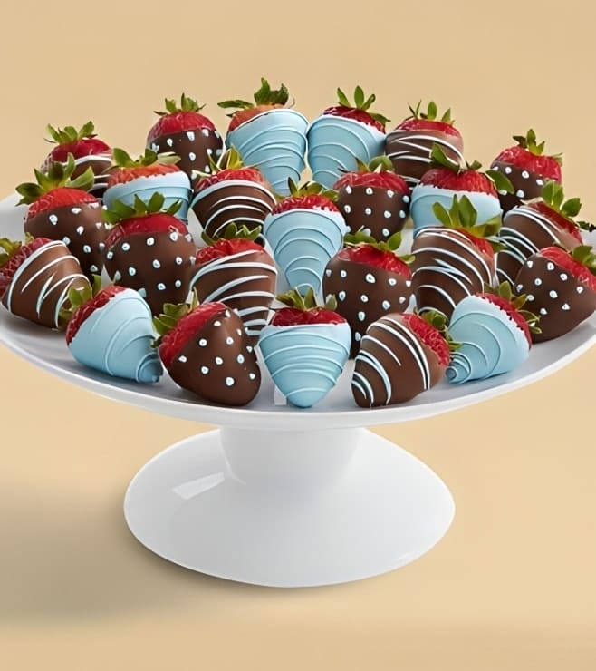 True Blue - Two Dozen Dipped Strawberries