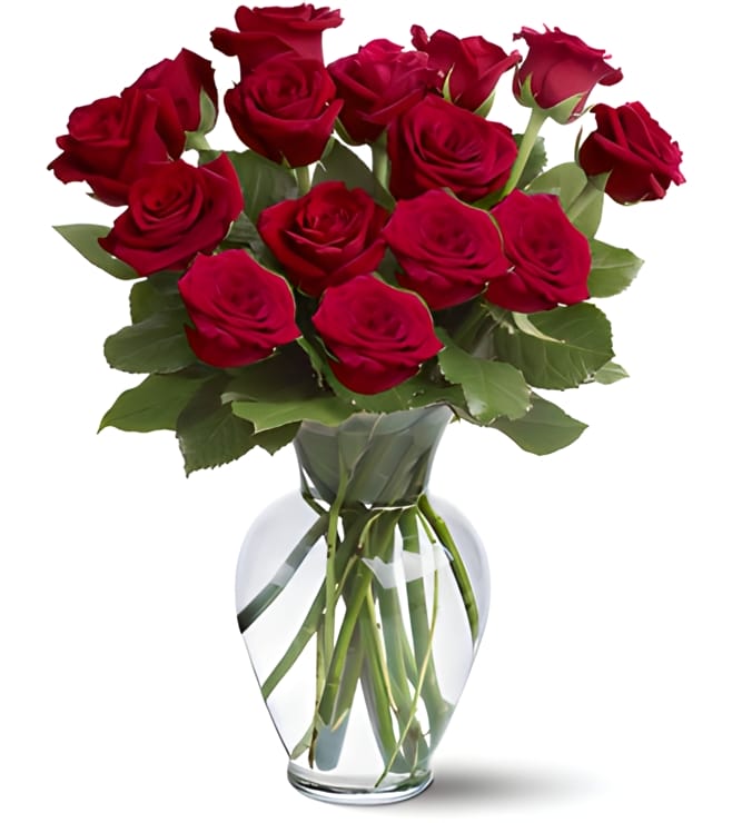 15 Red Roses, FLOWERS