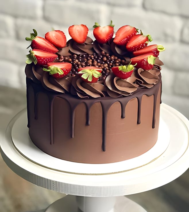 Deep Chocolate Berry Cake, GOURMET