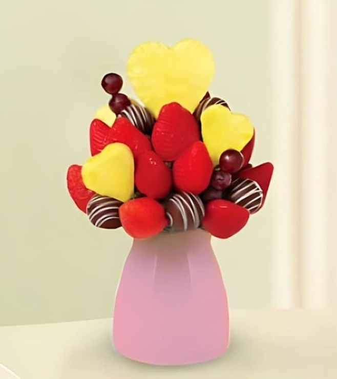 Sweetheart Decadence Fruit Bouquet, GOURMET