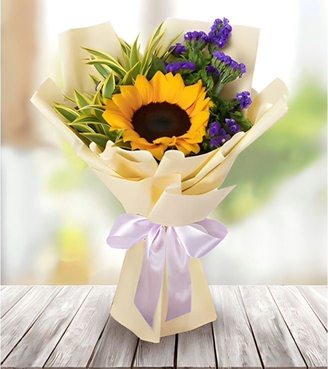 Beaming Sunflower Bouquet, FLOWERS