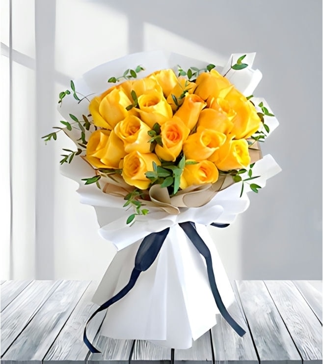 Luxurious Yellow Bliss, FLOWERS