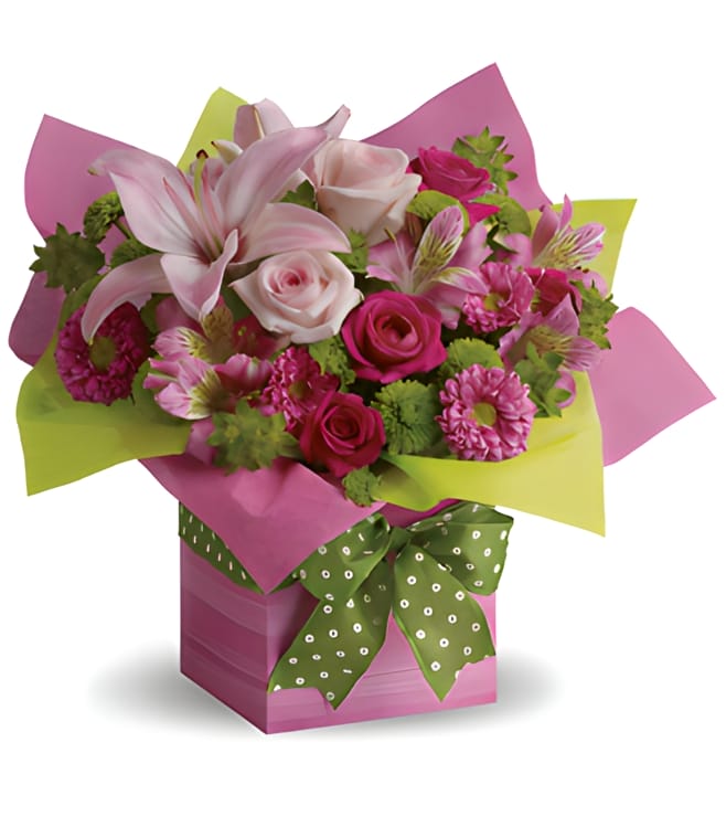 Pretty Pink Present, FLOWERS