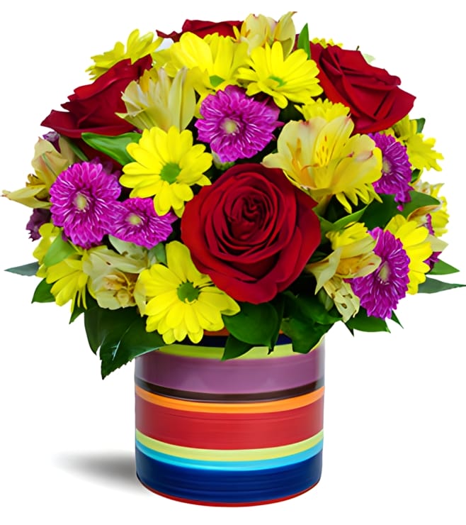 Cheerful Birthday Bouquet, FLOWERS